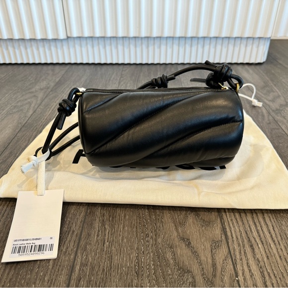 NEW Fiorucci Mella Leather Bag - Black - Picture 7 of 8